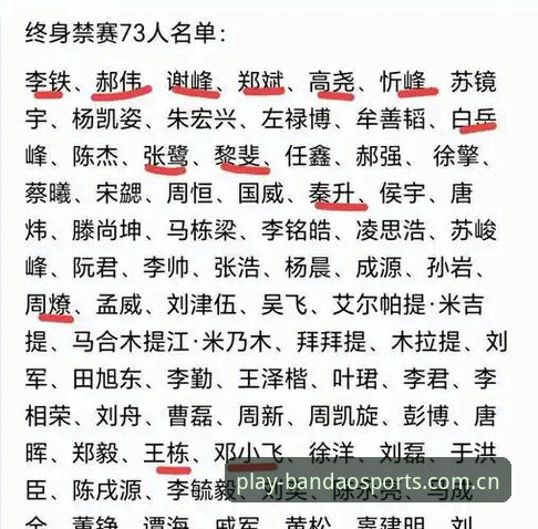 中国足球反腐风暴再升级：第三批禁足名单全面解析，半岛体育平台深度观察行业变革